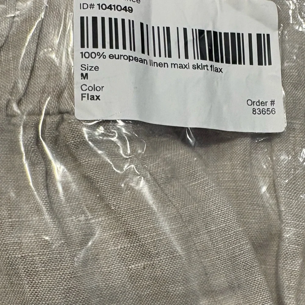 QUINCE NWT 100% european lInen maxi skirt -flax -medium - Picture 12 of 13